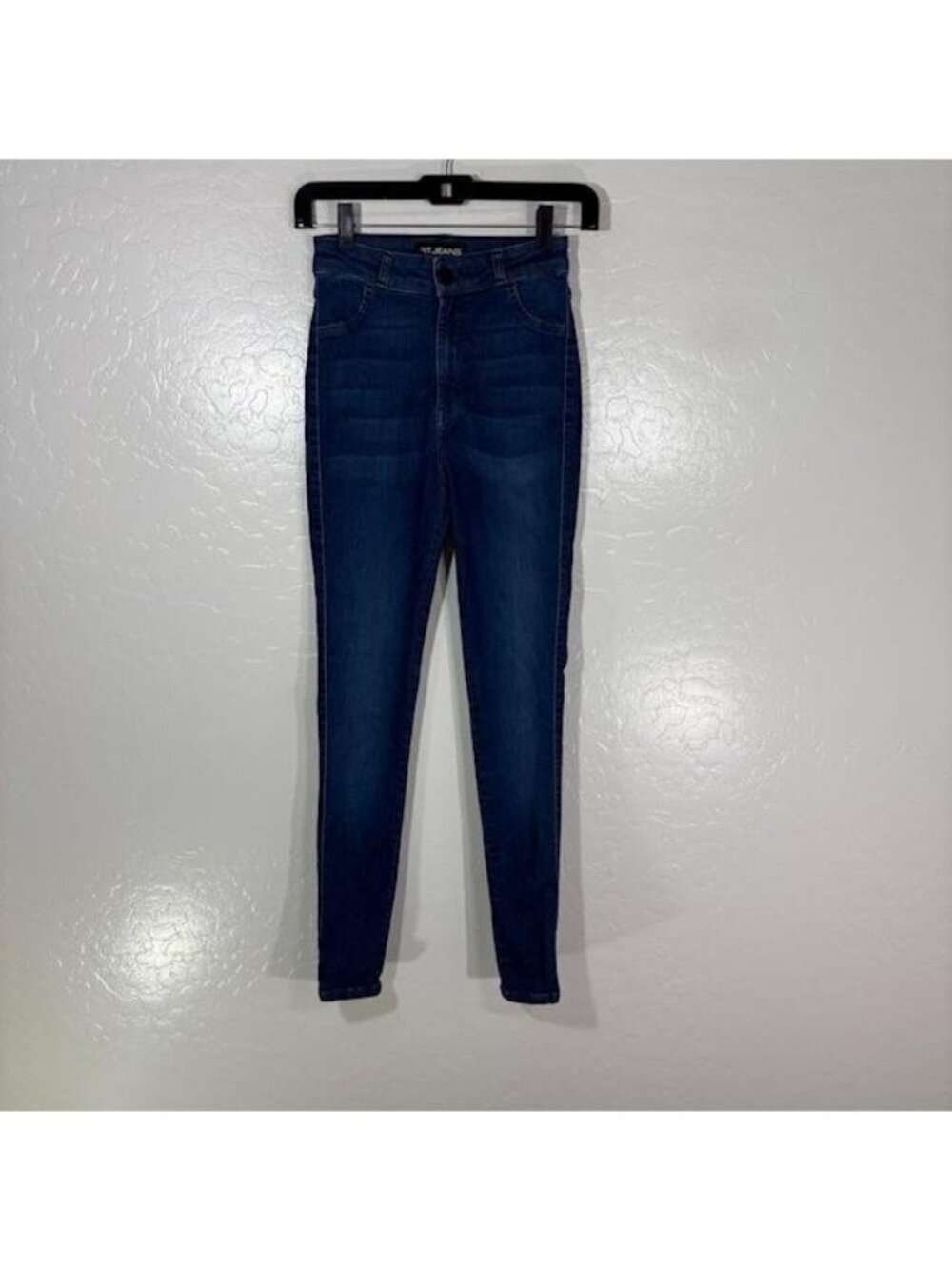 FIT JEANS Jeans Womens XS Blue Dark Wash High Rise Skinny 24x34.5 Denim